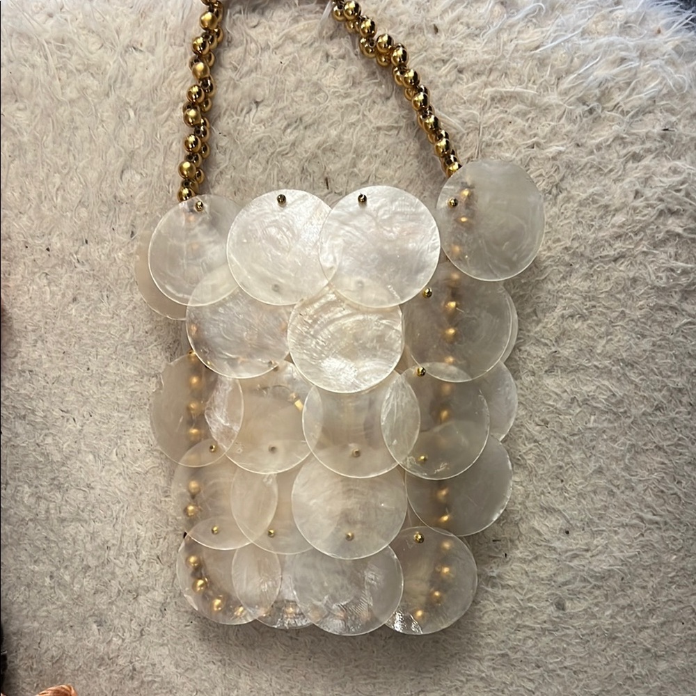 Show Me Your MuMu Shell Beaded Handbag